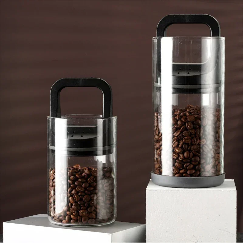 

Glass Sealed Jar Vacuum Candy Nut and Snack Storage Sealed Jar Coffee Bean Preservation Jar