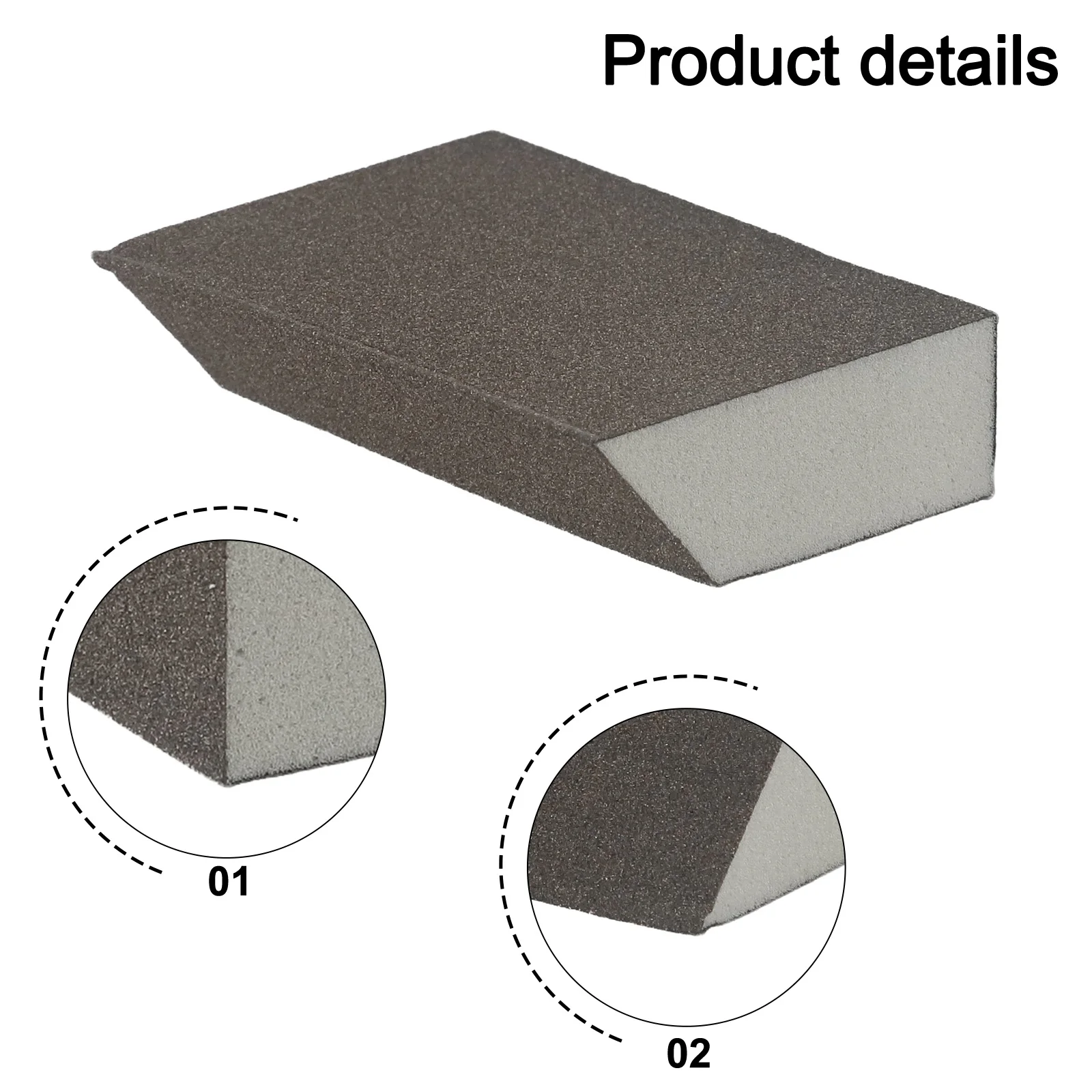 1Pcs 60-240Grit Sponge Sanding Blocks 100x70mm Wall Tile Sandpaper Polishing Pad Suitable For Polishing Flat And Irregular