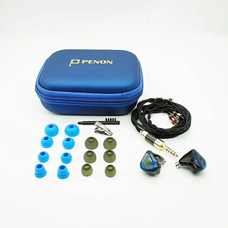 Penon FAN 3s 2BA + 1 توصيل عظمي + 2 محرك ديناميكي هجين 2Pin 0.78 ملم HiFi Audiophile سماعة أذن IEMS مع مفتاح