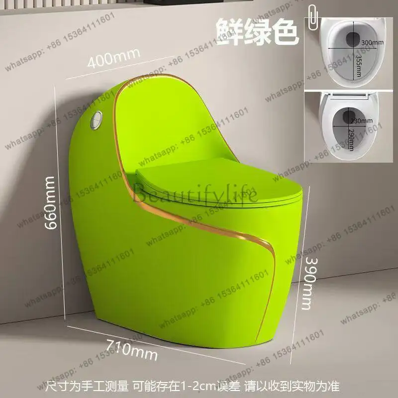 Small apartment water-saving toilet toilet large diameter siphon deodorant and anti-blocking light luxury ceramic toilet