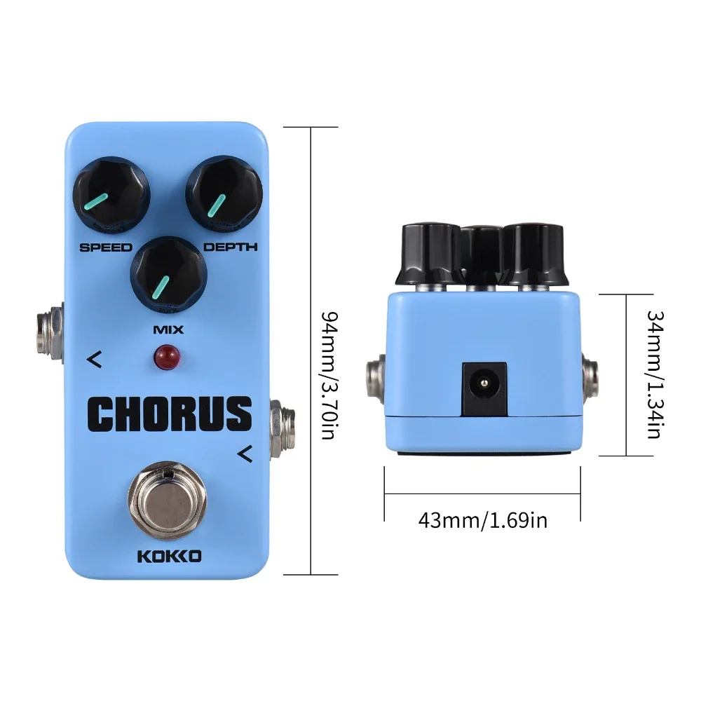 KOKKO Electric Guitar Analog Chorus Effect Pedal Mini Pedal for Guitar Bass Electric Guitar Parts Accessories Chorus Effect view 5