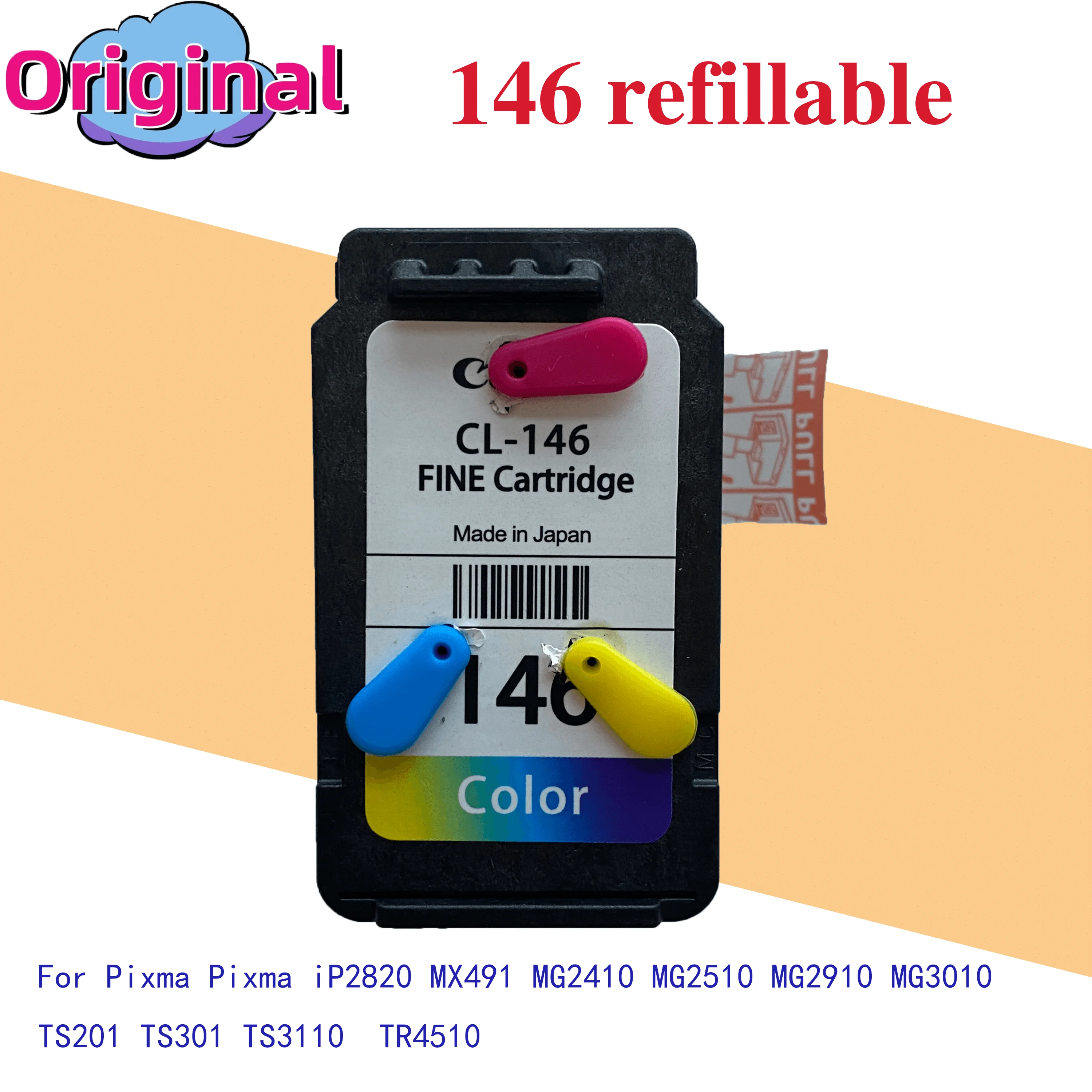 Compatible 145XL 146XL Ink Cartridge  for Canon PG145 CL146 PG-145 PG 145 146 For Pixma MG2410 MG2410 MG2510 Printer