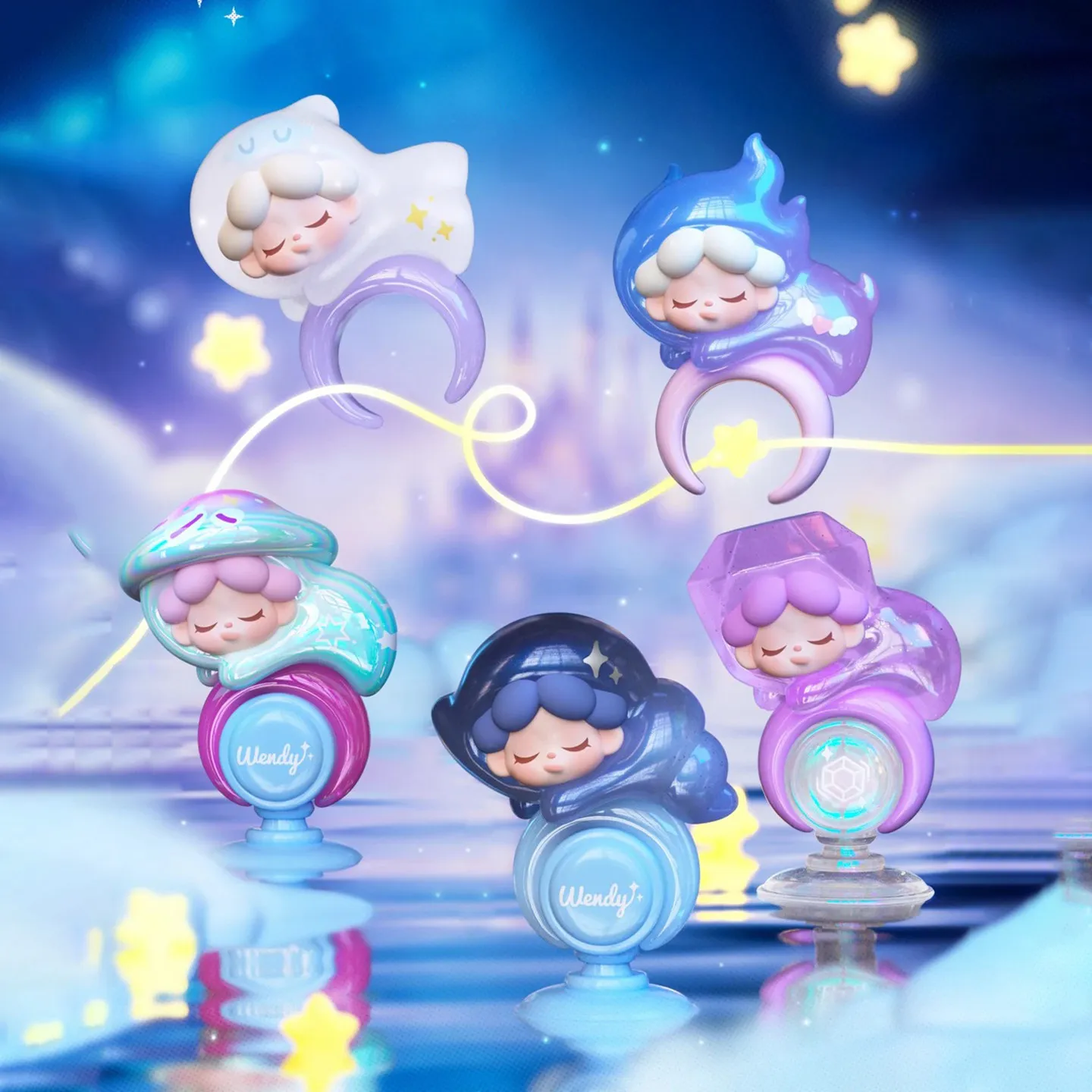 Wendy Dream Whisper Series Ring Blind Box Figures Ornament Trendy Collectible Desktop Decor Birthday Valentine Gift For Women