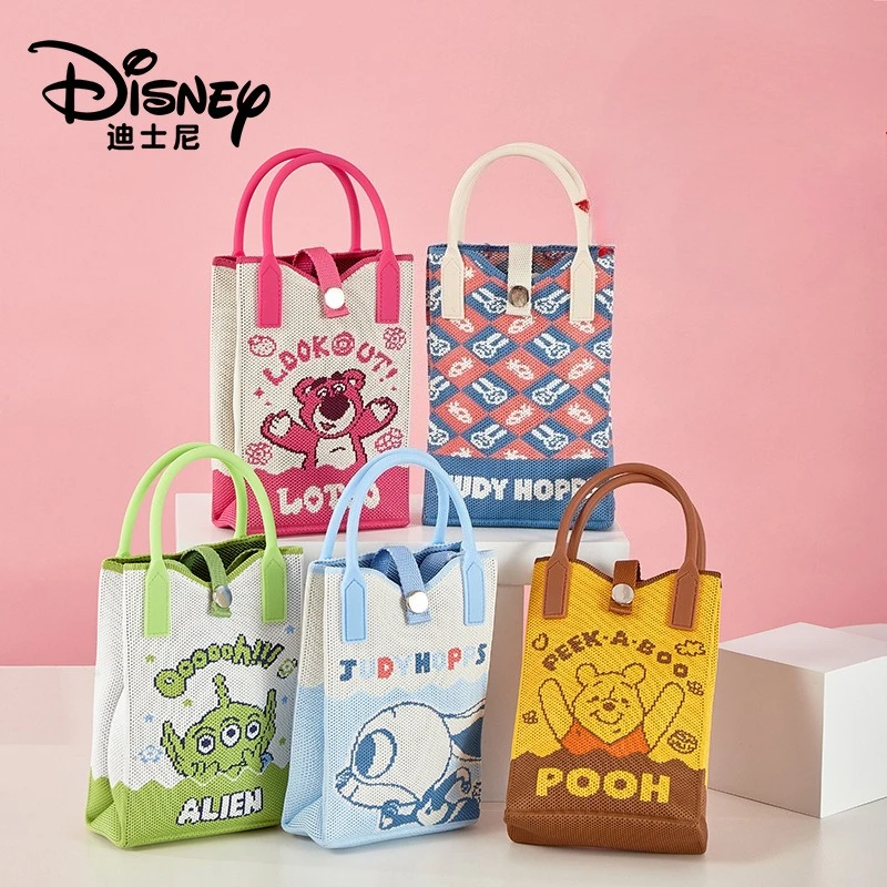 

Disney Kawaii Винни Пух Клубничный Медведь Сумка на плечо Сумка ручной вязки Лучший подарок на день рождения Рождественский подарок для девочек