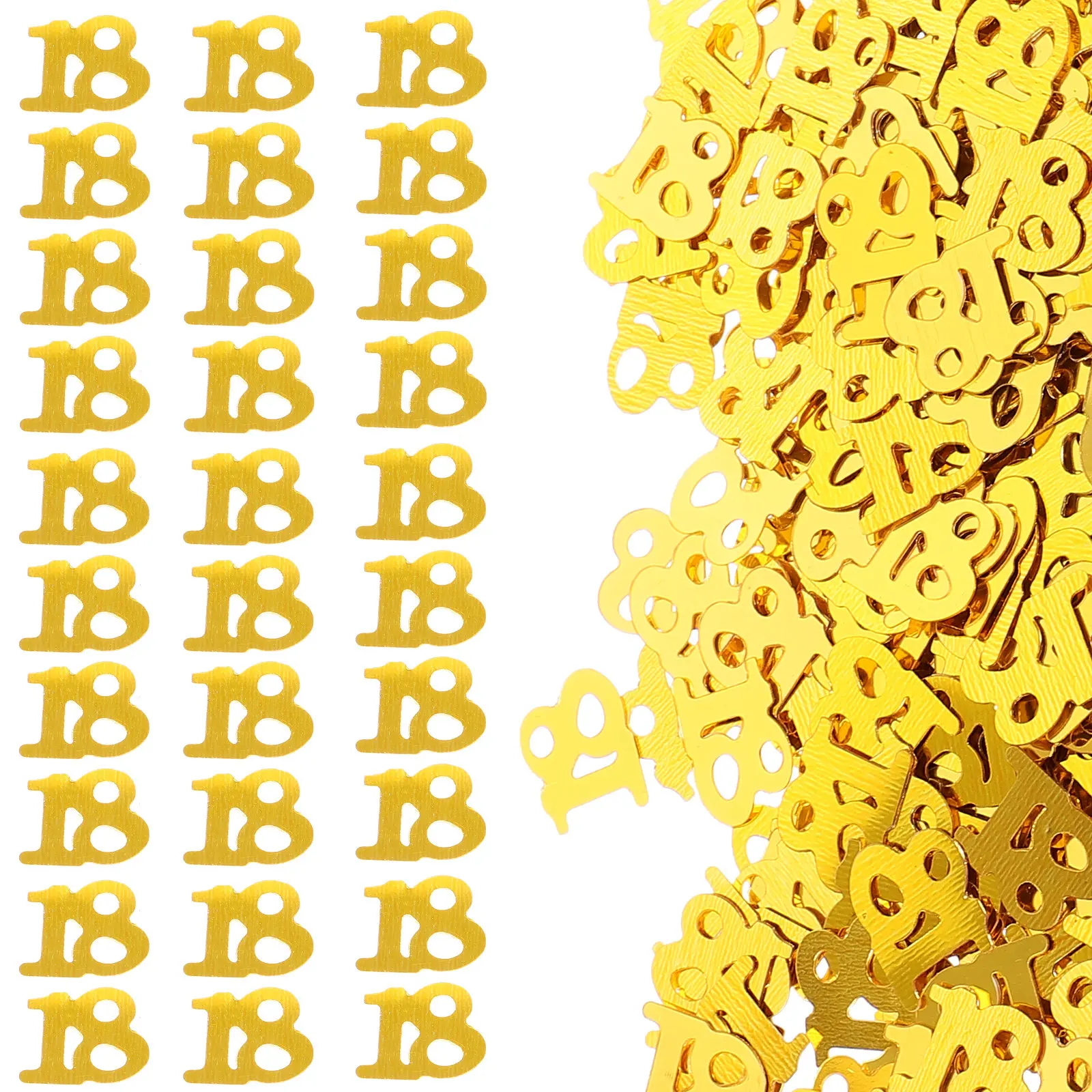 600Pcs Golden Numbe…