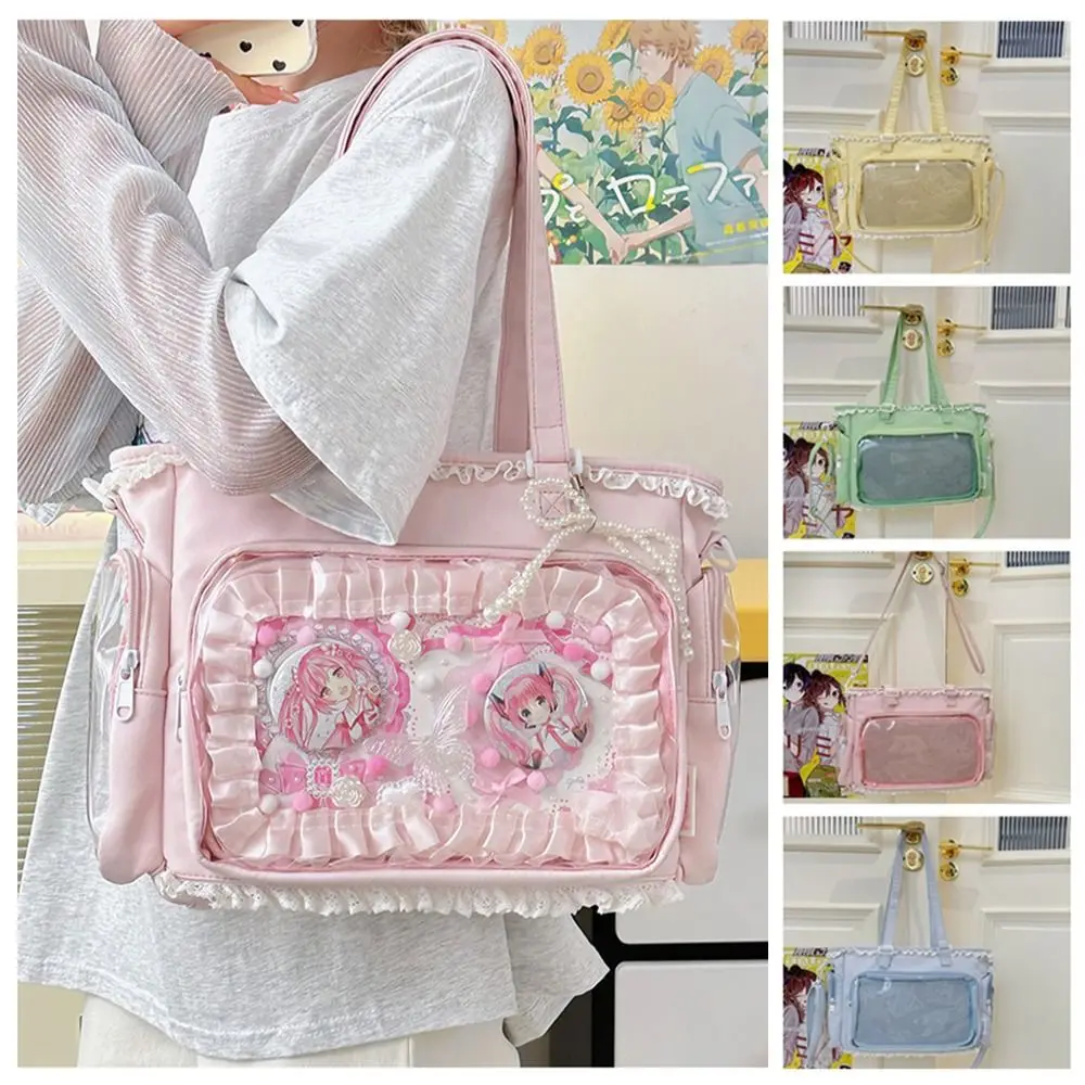 Lolita Ita bolso de pesca estilo japonés ventana transparente - imagen 5