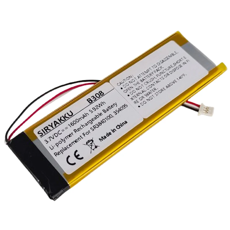 SR3840100 Battery For Becker Active 6 LMU Plus Active.6 CE GPS For Becker BE B40 BE B50 Navigation Sat Nav Li-polymer 1600mAh