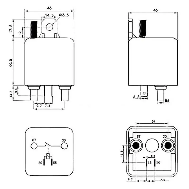 12/24V Remote Battery Switch Relay Car Killing Switch Anti Theft Easy To Install Relay Great For Car Boats RV Microcycle And