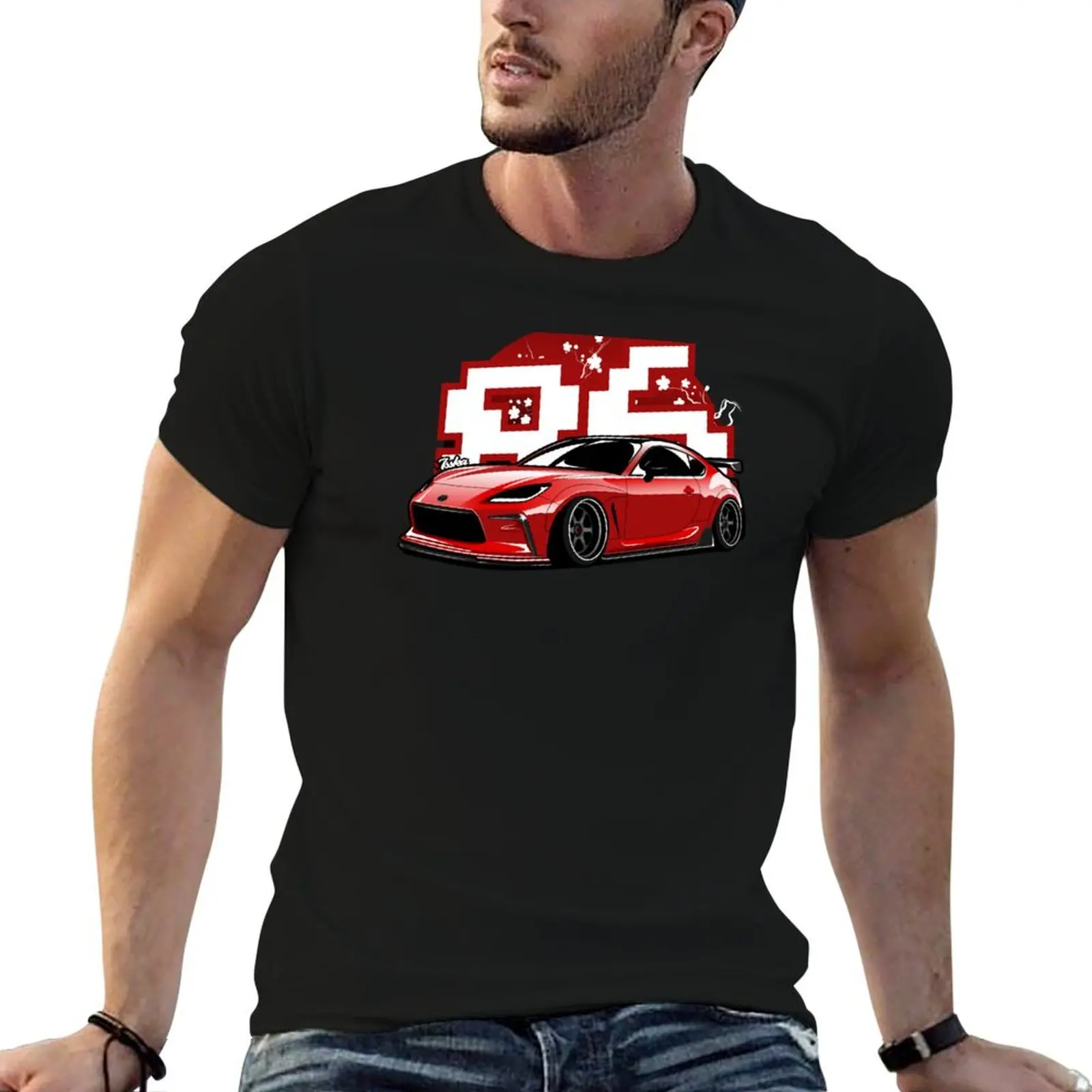 

GR86 Widebody Silver T-Shirt cotton t shirts high quality t shirts for man cotton soft T-Shirt