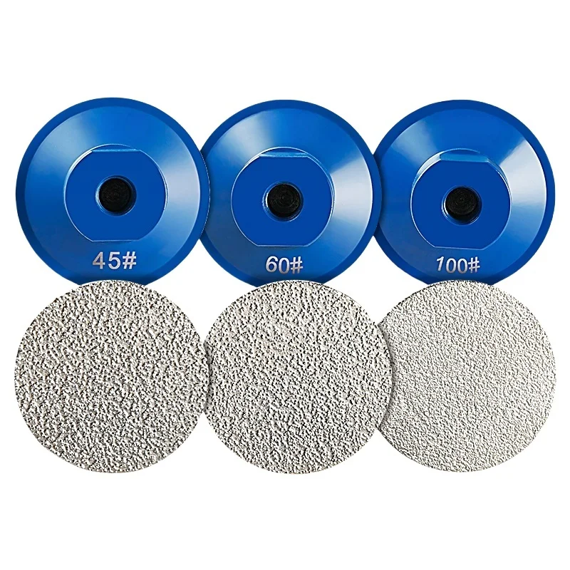 

Upgrade 2inch 50mm Diamond Brazed Flat Grinding Head M10 Flat Abrasive Polishing Disc for Marble,Quartz,Granite,Ceramic Tiles