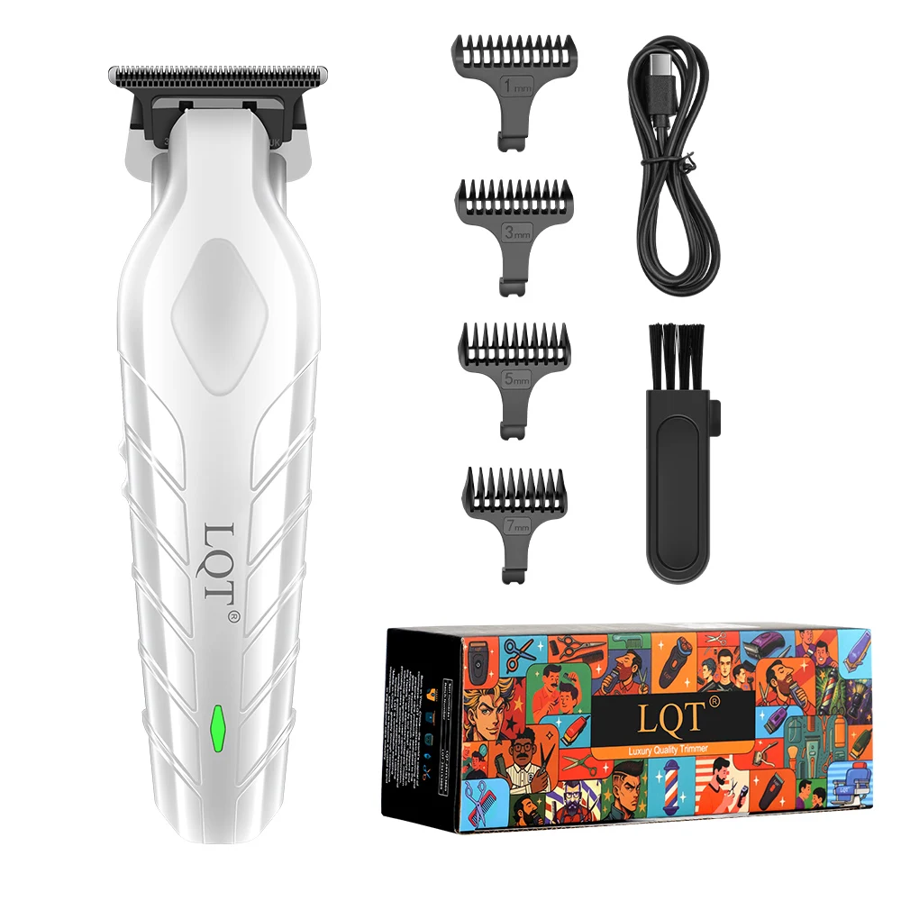 LQT Elektrischer Haarschneider für Männer und Frauen, wiederaufladbarer Barber-Clipper, USB-C kabellose Bart- und Haarschneidemaschine, Geschenk – Detail 4