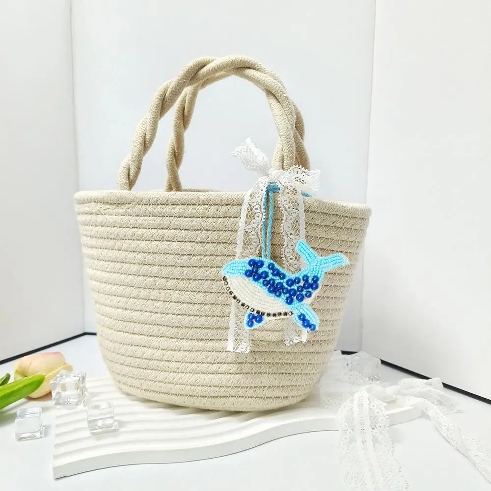 Bag Pendant Hanging Rope Patch Beaded Sewing Pendant Bag Lanyard Cute Charm Handmade 3D Fashion And Charms Bag Accesories
