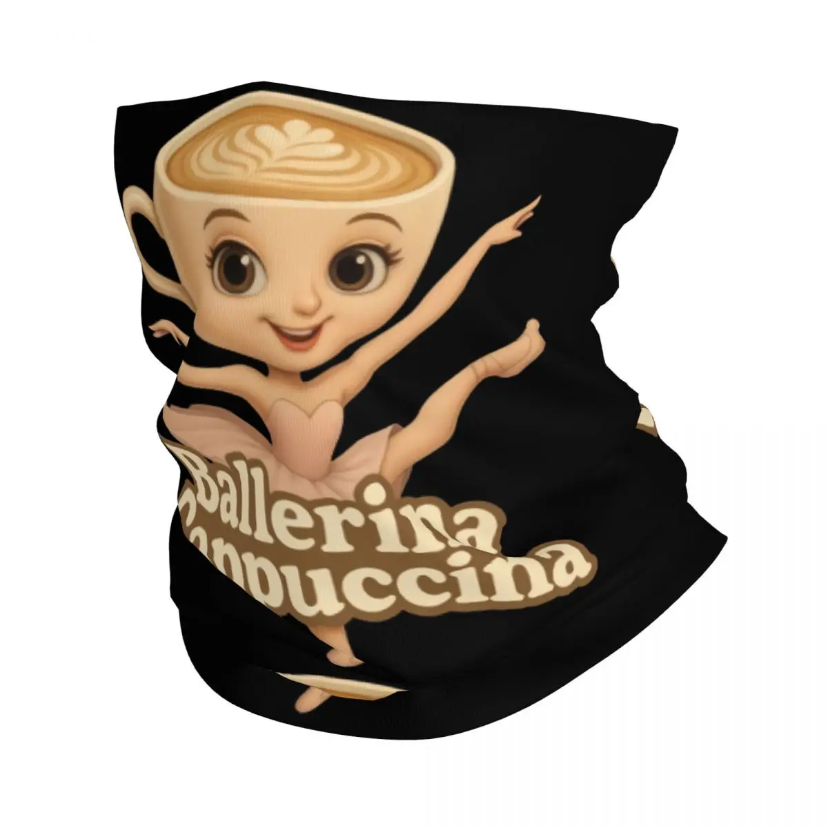 Bailarina Capuchina italiana Brainrot Tung Tung Sahur Bandana calentador de cuello mujeres invierno esquí senderismo bufanda polaina cubierta facial