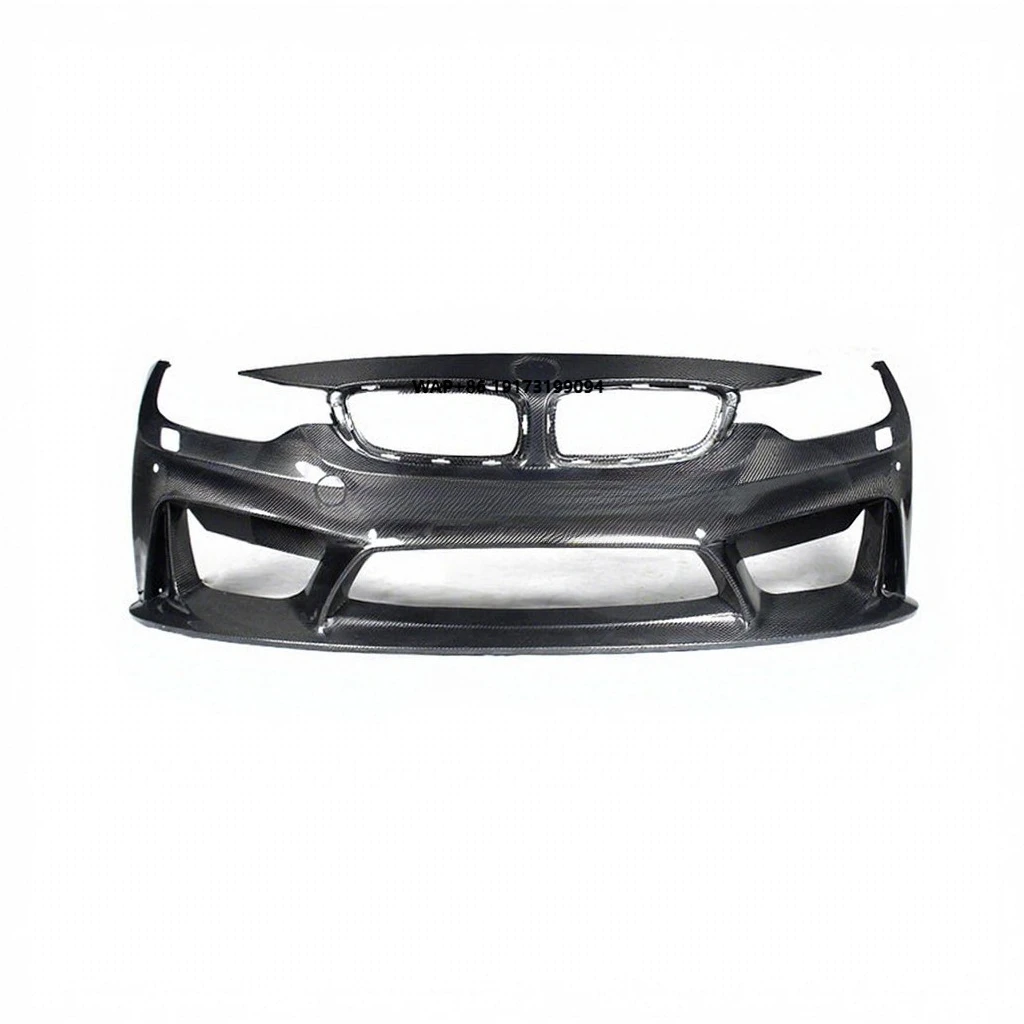

Carbon Fiber Front Bumper Car Bar Fit for 2014-2017 F80 M3 F82 F83 M4 3DD Style Front Bumper