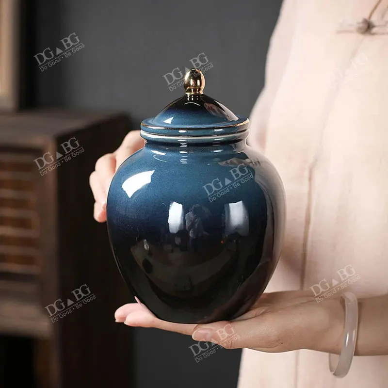 Large Urns for Human Ashes  Funeral Ceramics Pet Urns Ash Holder Sealed Cremation Adult Keepsake Loving Memorial Souvenirs Gift