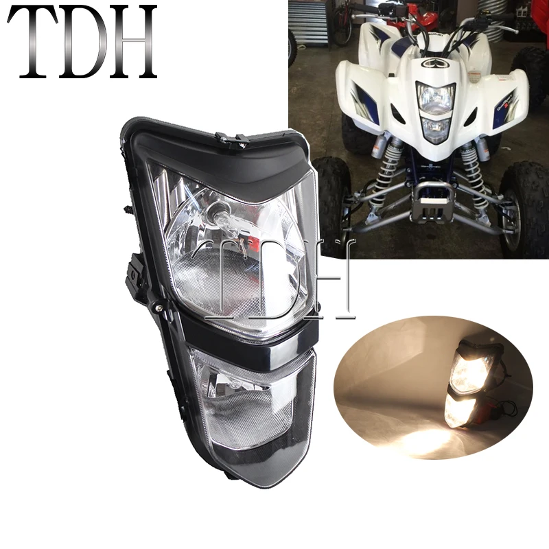 

ATV Headlight For Suzuki Quadsport LTZ400 LT-Z400 03-08 Kawasaki KFX400 KSF400 Off Road Front Headlamp 12V/25W Head Light Lamps