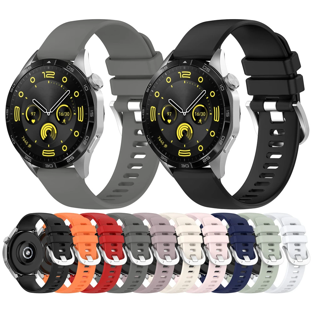 18MM Silicone Strap For HUAWEI watch GT5 41MM / GT5 Pro 42MM Watchband for Garmin Samsung Wristband Sport Replacement