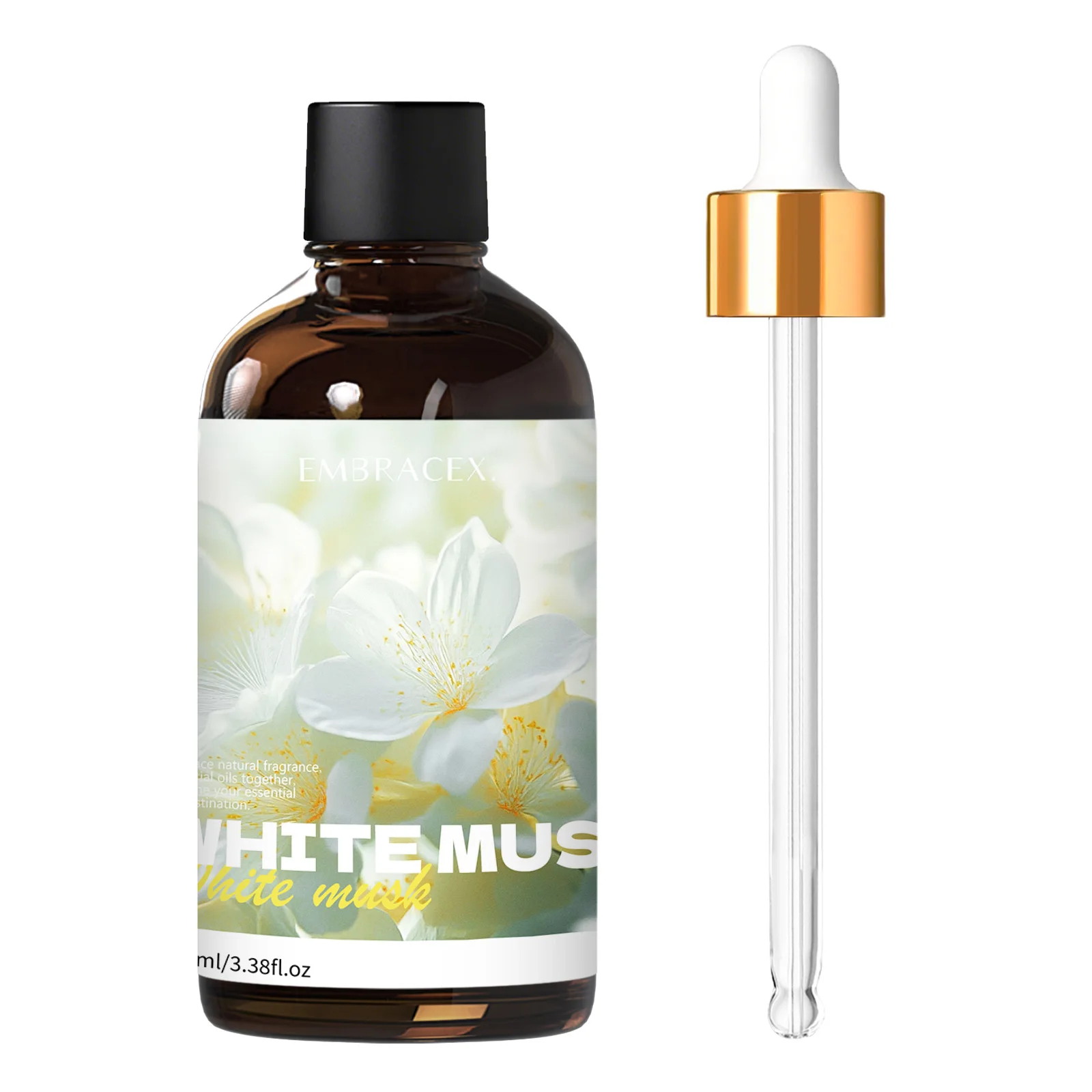 100ml White Musk Fragrance Oils For Diffusers, Car Supplies DIY Projects Candle Making, Long Lasting Scent, Gifts