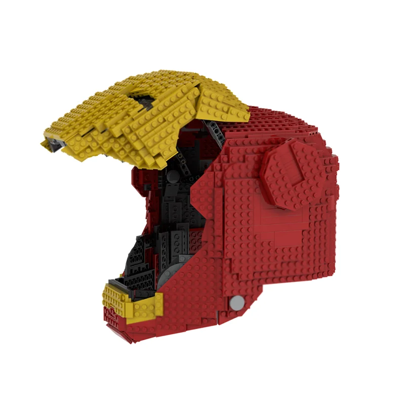 Filmmodel Moc Bouwsteen Draagbare ijzeren helmmodel Technologie Baksteen DIY-montage Modulair constructiespeelgoed Vakantiecadeaus