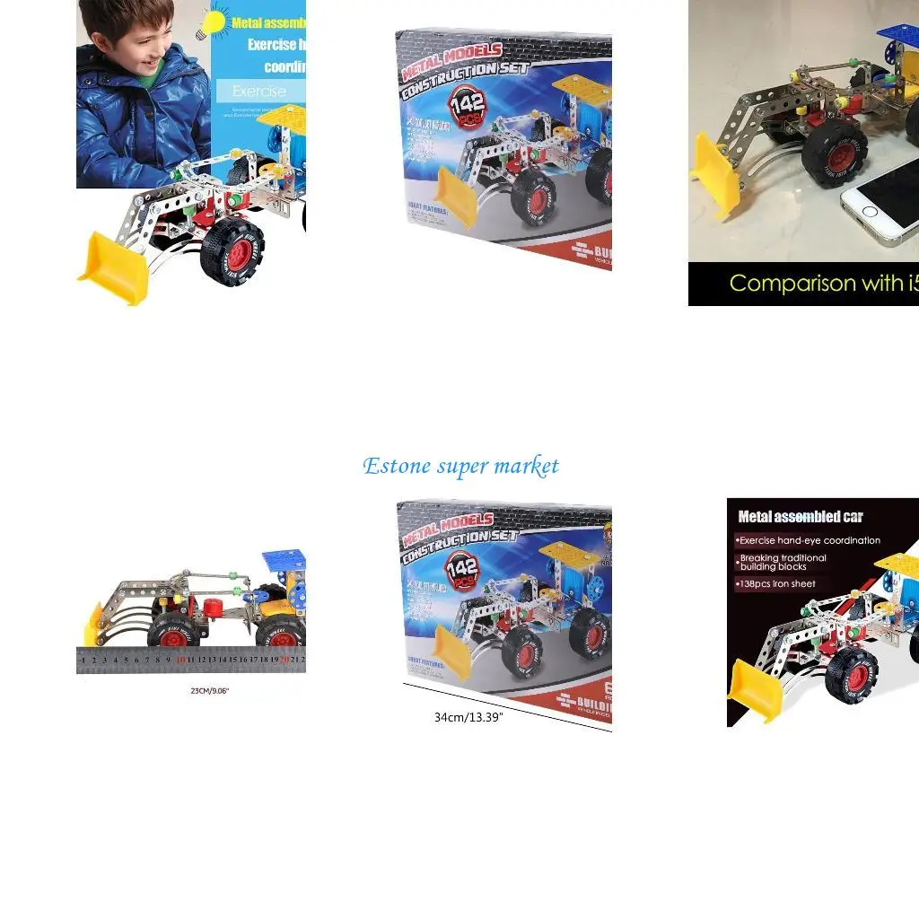 

090B Stacking Block Learning Snow Truck Model Parent-Children Interaction Toy