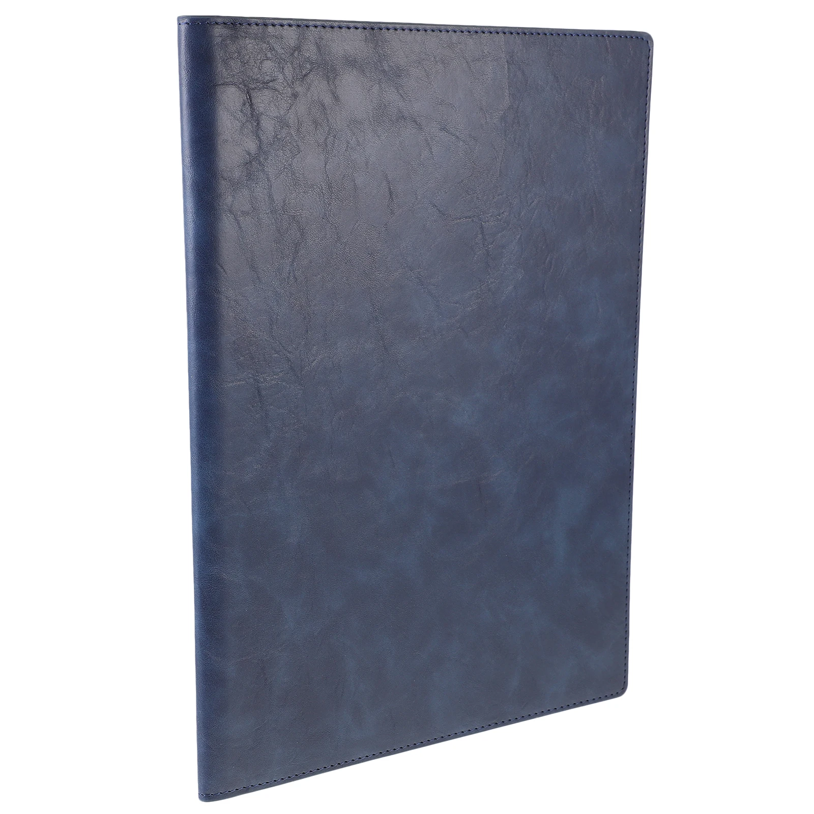 

1pc Pu Portfolio Organizer Binder Loose Leaf Document Holder Office File Storage Padfolio Resume Folder For Business