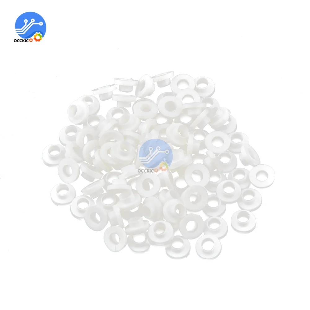 100PCS/Lot Insulating Tablets Insulation Bushing Transistor Plastic Washer Insulation Pads Circle TO-220