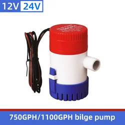 Bilge pump 12v 24V 750gph 1100GPH water pump used in boat seaplane motor homes houseboat water  submersible water pump