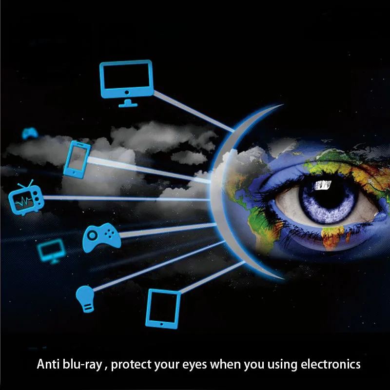 1 Pasang Lensa Kacamata Anti Sinar Biru Kacamata Resep Progresif Lensa Kacamata Komputer Anti Refleksi Bifokus Multifokal