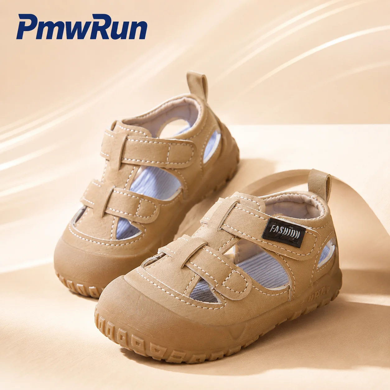 

PU Leather Summer Sandals For Children Hollow Out Breathable Boy's Girl's Running Footwear Ergonomics Anti-slippery Kid's Sandal