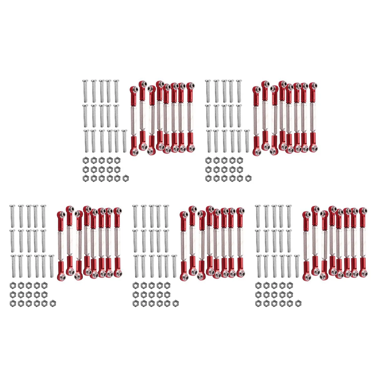 

40x металлический галстук для 1:16, обновленные детали для грузовика на гусеничном ходу, красный