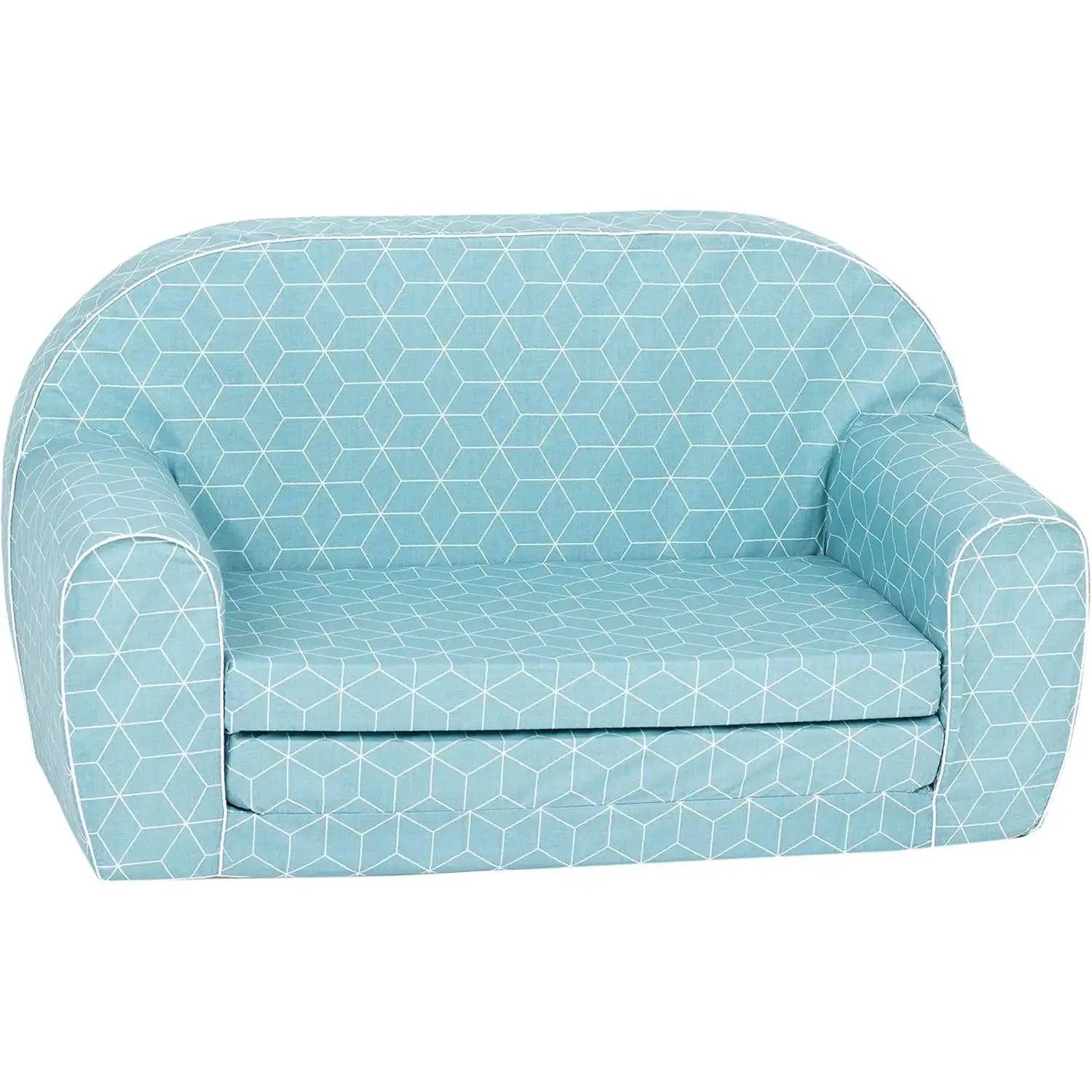 

Delsit Kids Couch for Toddlers - 2 in 1 Convertible Foam Sofa to Lounger, Comfy Flip Out Lounge Chair for Children,