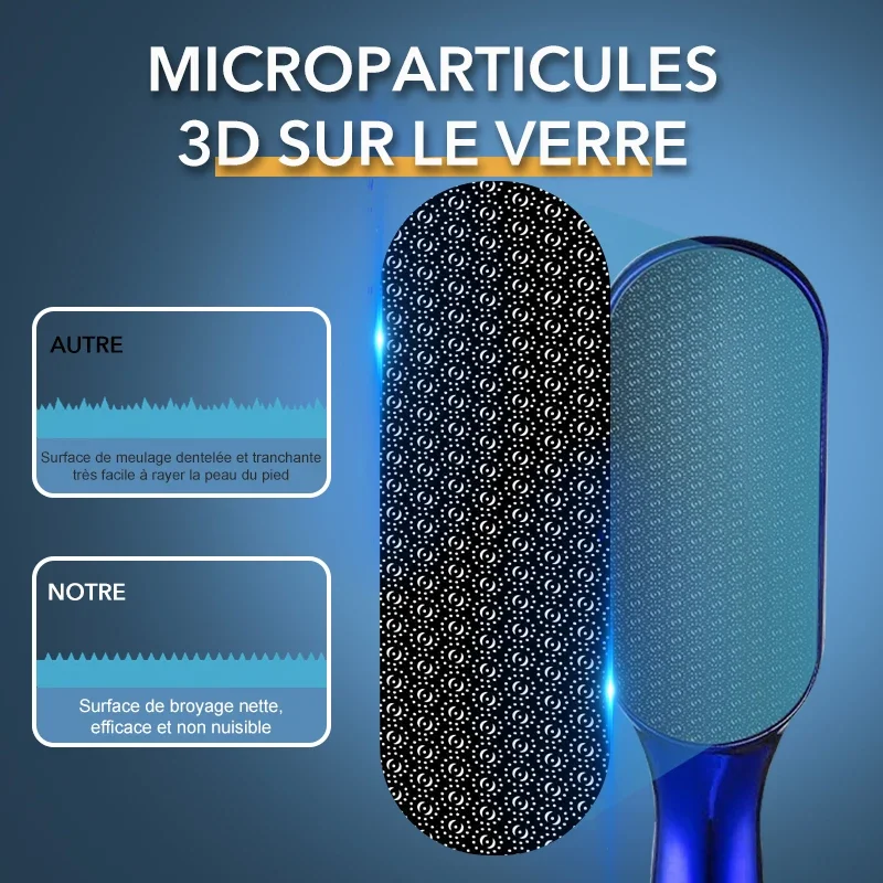 1 pçs profissional nano vidro pé arquivo purificador para mulher saltos pele morta removedor de calos pés cuidados com a pele ferramentas pedicure produtos