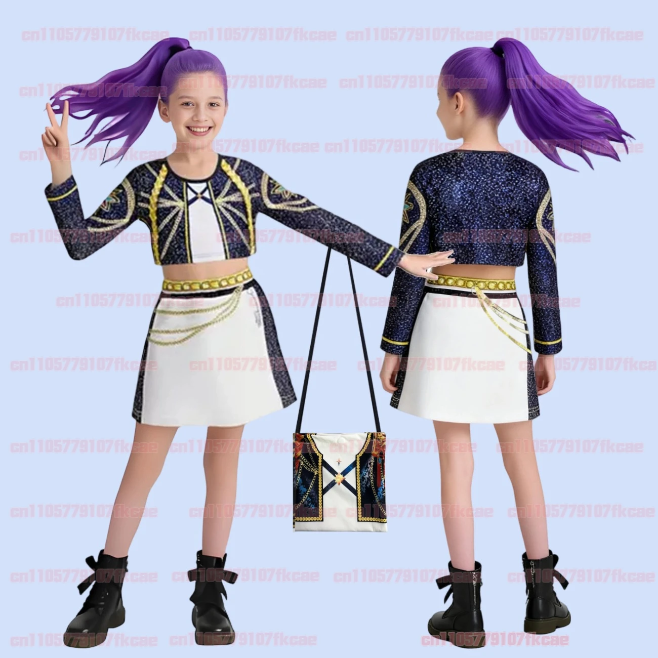 Kostium Cosplay Anime Kids HUNTR/X KPOP Demon Hunters Zoey Rumi Mira