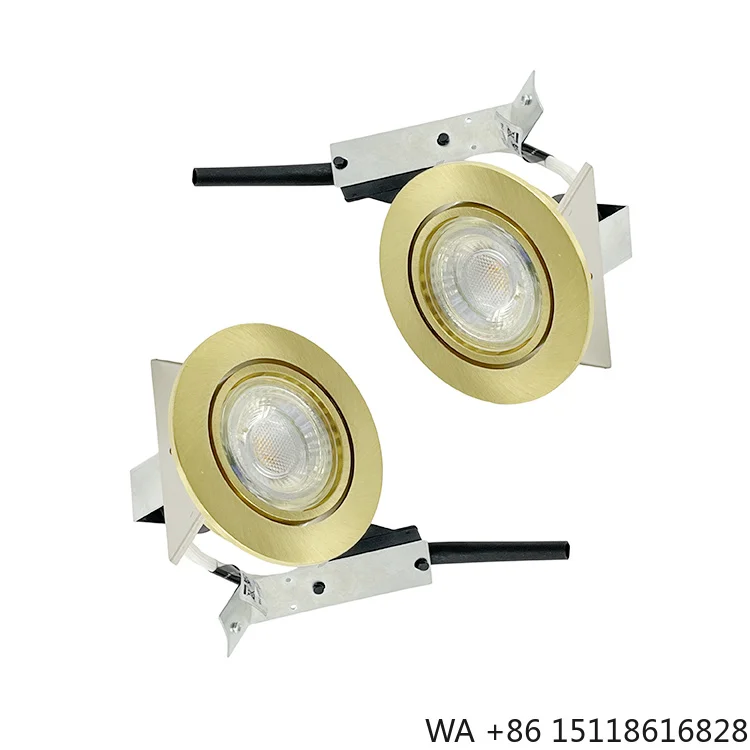 Commercial Modern LED Downlight Recessed Round Gold Ceiling Light Warm White Aluminum LED Lamp for Living Room Spotlights