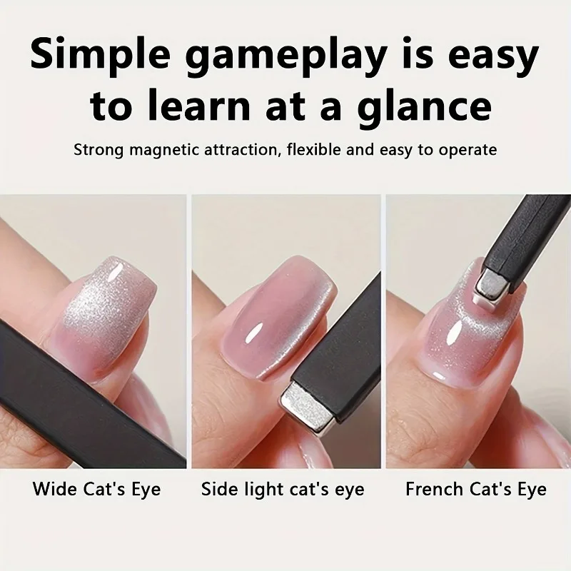 Bastone magnetico forte aggiornato per nail art per striscia magnetica antigoccia effetto occhio di gatto per il design del manicure