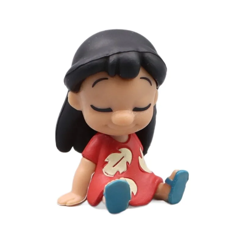Disney Anime Lilo i Stitch 4 szt. Figurka Stitch Zabawka Model Akcji Lalka Dekoracja na Imprezę Domową Zabawki Chłopcy Dziewczęta Prezent Urodzinowy