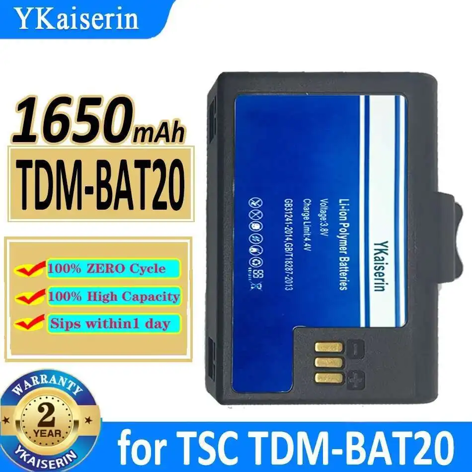 

1650mAh Environmentally Friendly Battery For Tsc Tdm-BAT20 TDMBAT20