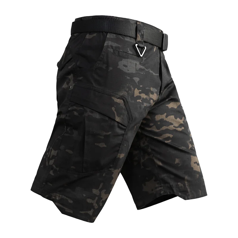 

Tactical Army City Fan Camouflage Shorts Male Outdoor Hiking Training Multi-bag Water Resistant Military Tactics Short Trouser