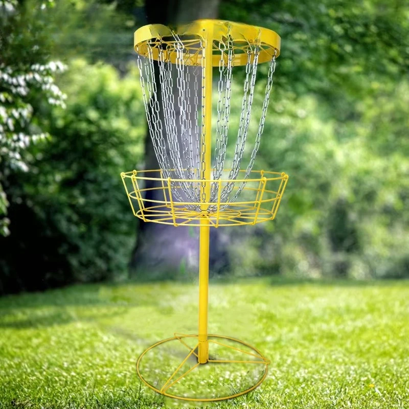 

Профессиональная, одобренная PDGA, легкая, изготовленная на заказ 24-цепочная тренировочная портативная корзина Fris 20.00 Target Disc Golf Basket