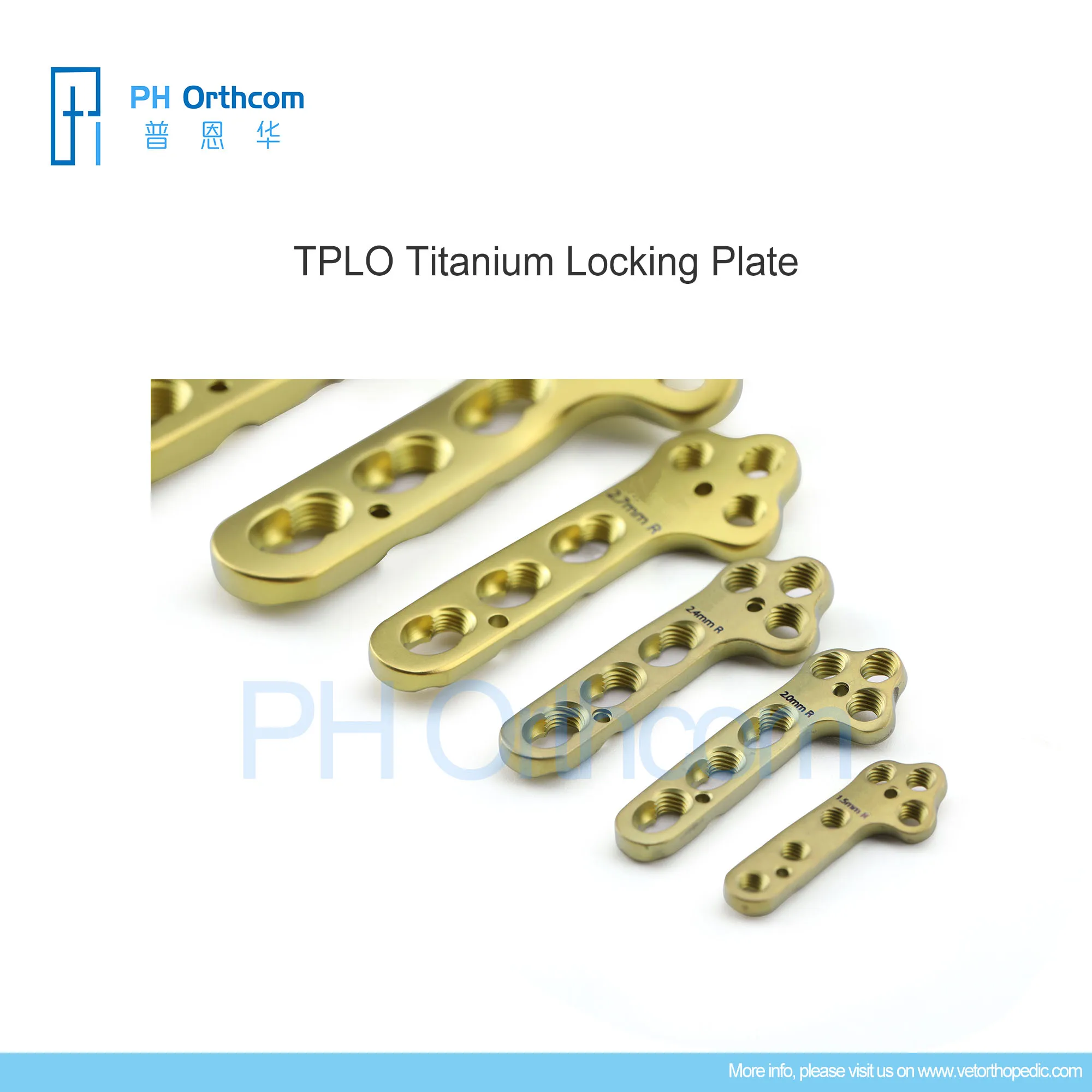 TPLO Locking Implant Plate Orthopedic Titanium Alloy Veterinary Pets Surgical Instruments Medical Suppliies and Equipment