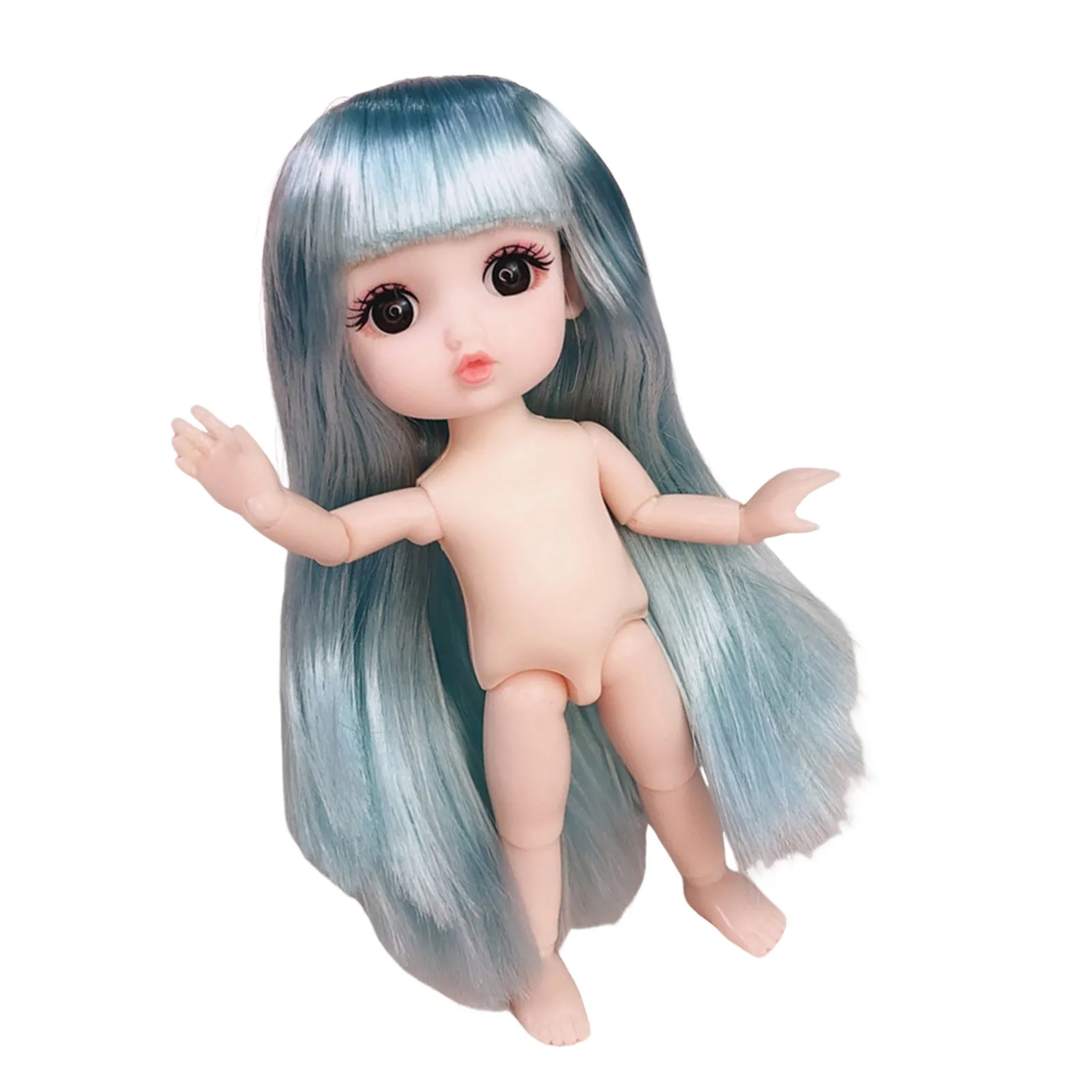 17cm Lovely Girls Dolls Movable Joints Doll  Body Doll Toys for Girls Age 4-6 Years Old