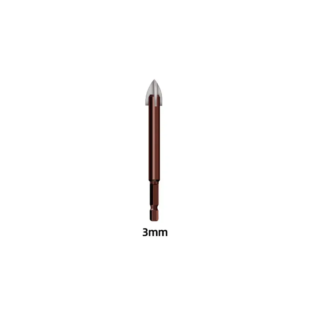 1 tk Cross Hex plaatbitid klaasist keraamilise betooni augu avaja Avaja Avaja kolmnurga puur 3/4/5/5/6/8/10/10/12mm puuribitid klaasbitid