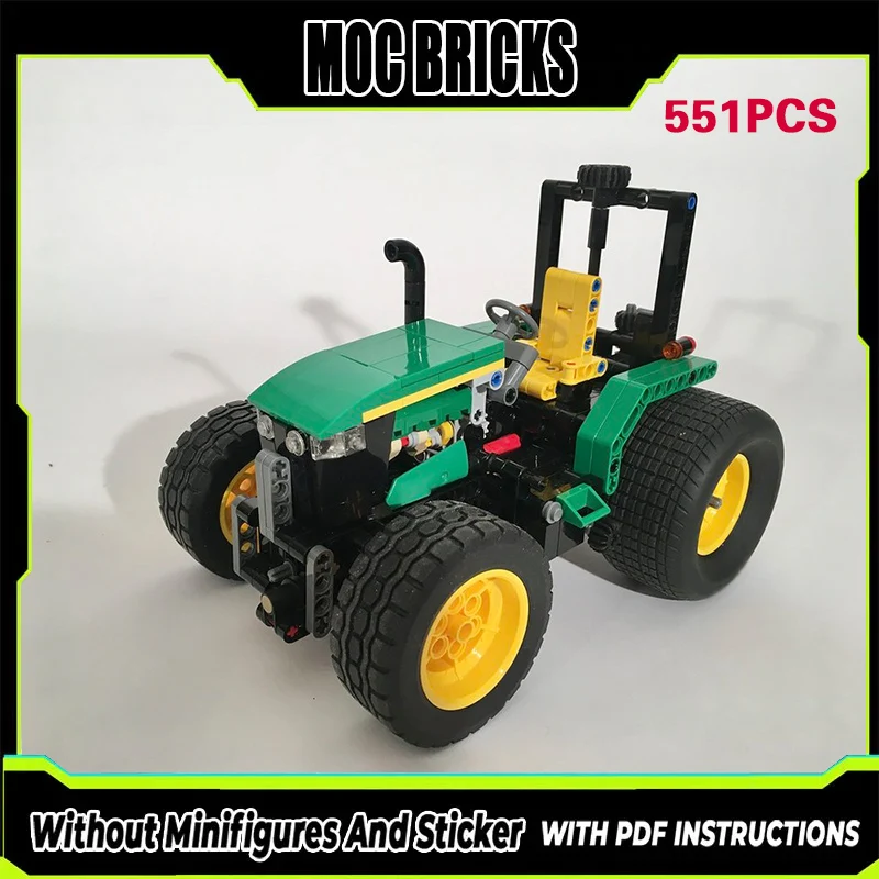 

City Car Model MOC Building Bricks Classic 5115 Agricultural Tractor Modular Technology Gifts Holiday Assemble Children Toy Suit