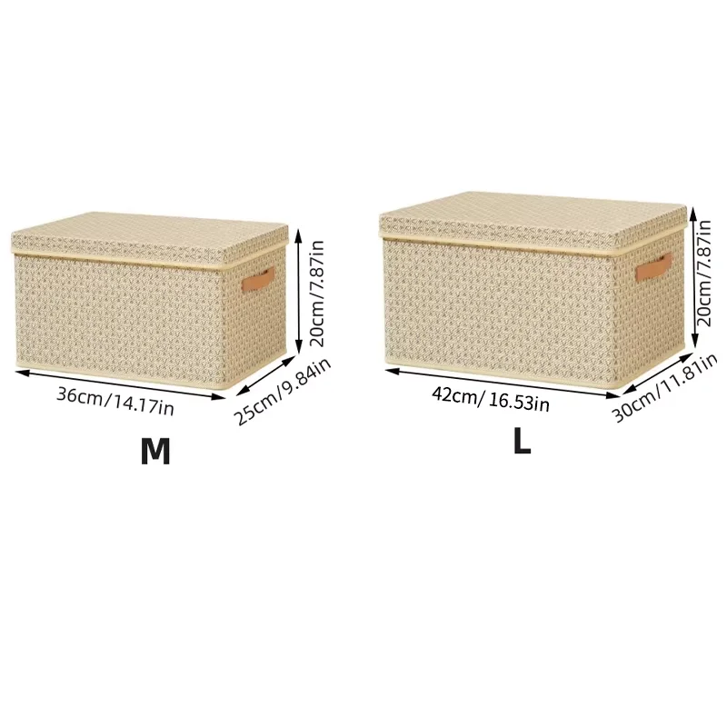 Clothes Quilt Storage Box Thickened Hardboard Folding with Lid Storage Box Trousers Storage God Household Dormitory Storage