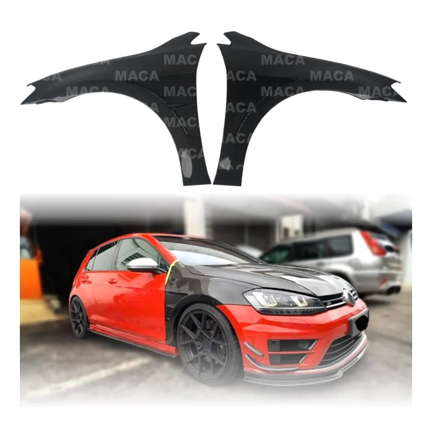 Premium Carbon Fiber ODM Style Car Door Side Decoration Fender Air Vents Trim for VW Volkswagen Golf 7 7.5 R-Line GTI 2012-2018