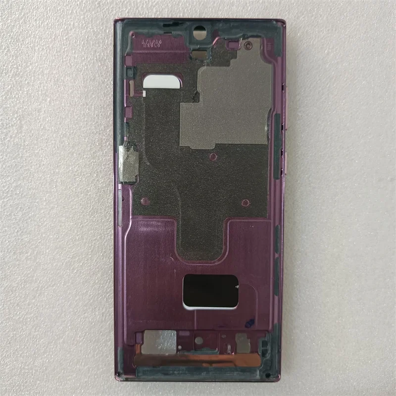 إطار منبثق للإطار الأوسط لهاتف Samsung Galaxy S22 Ultra S908B إطار متوسط LCD مع مفتاح جانبي
