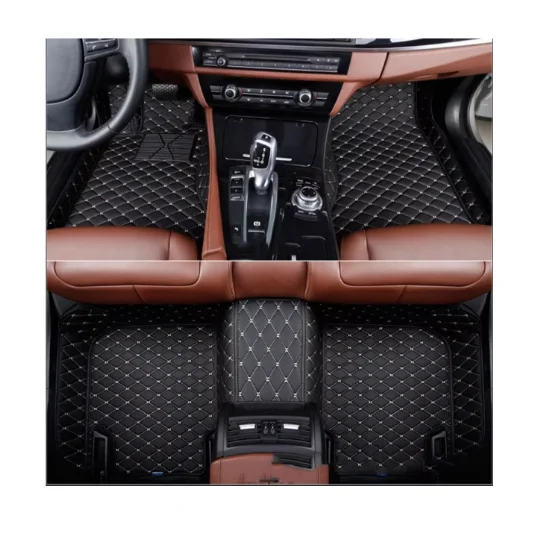 

High Quality Hot Selling Full Coverage Design Line Uniform Hot Pressing Non-slip Pedal Car Foot Mat