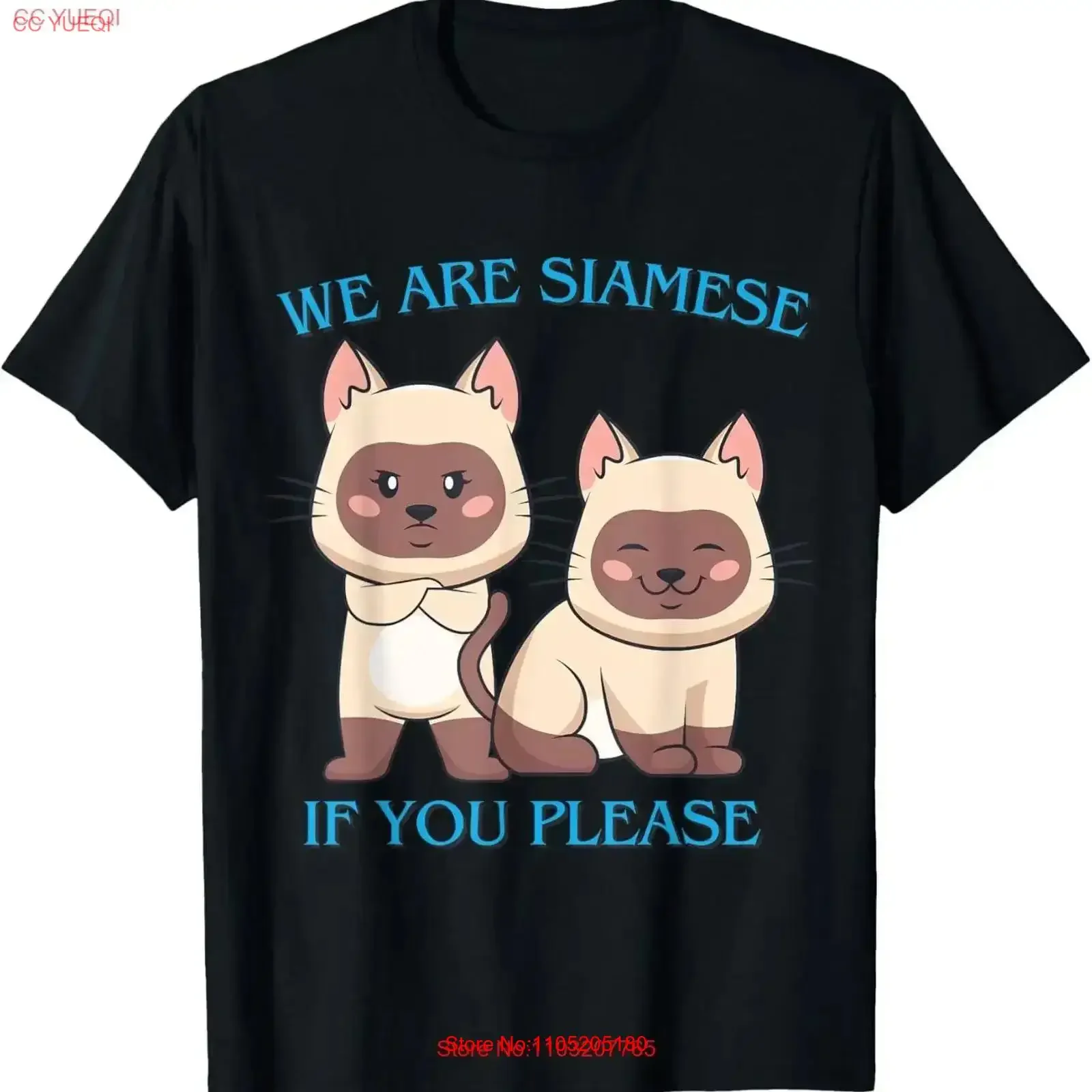 We Are Siamese if You Please Cat Cool Pet Quotes T Shirt vintage Washed designer clothes Slightly Versatile graphic streetwear