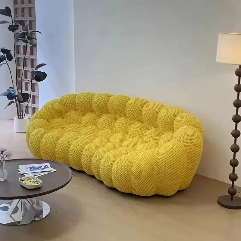 الشمال الحديثة ضغط أريكة كرة القدم فقاعة على شكل خاص 3 مقاعد أريكة واحدة أثاث غرفة المعيشة أرائك غرفة المعيشة