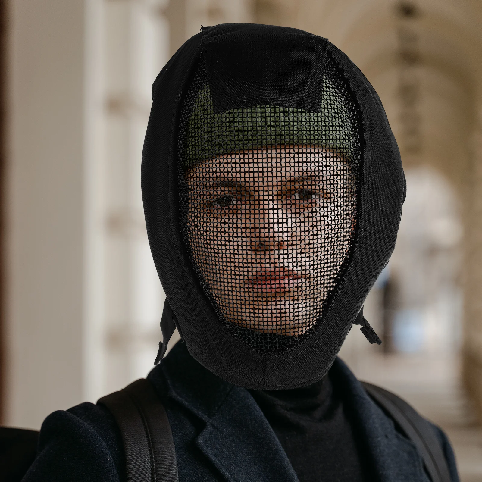 

1Pcs Metal Mesh Protective Strong Steel Oxford Breathable Full Outdoor Guard for